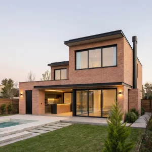 Sunset Ledge Brick Modernist Home