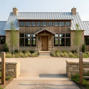 Rustic Oasis with a Steel Roof Flair