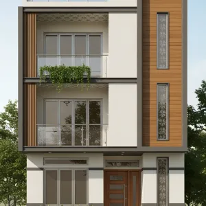 Timber Ribbon Modern Front