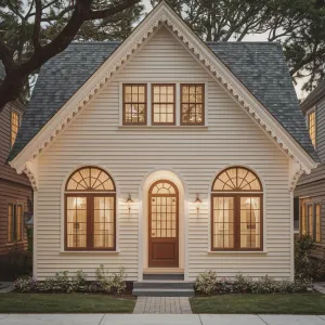 Cozy Gable Gem with Lace Trim