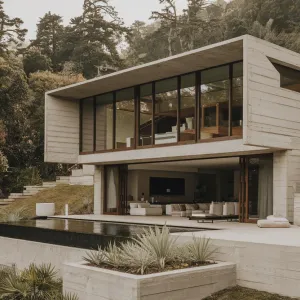 Concrete Haven in the Forest
