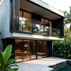 Concrete Cube Oasis