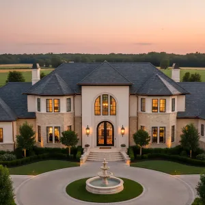 Sunset Courtyard Chateau