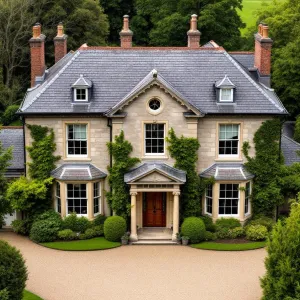 Gracious Limestone Residence Crowning Emerald Fields