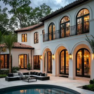 Amber Glow Through Arched Grandeur