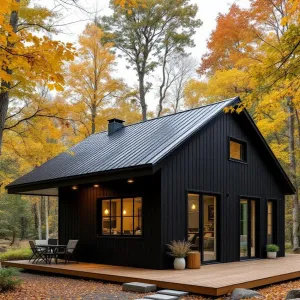 Boutique Barn Bungalow Amidst Fall Foliage
