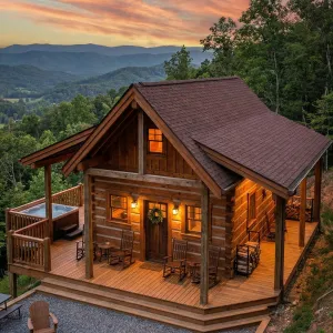 Smoky Ridge Cabin With Fireside Court