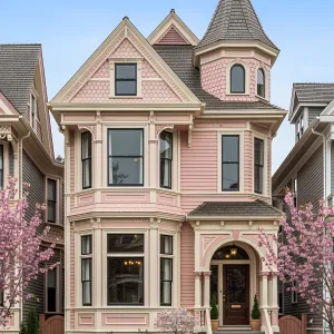 Blushing Gingerbread Mansion