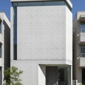 Pin-Hole Concrete Prism Townhome