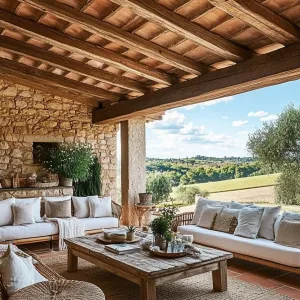Sunset Siesta: An Open-Air Rattan Retreat