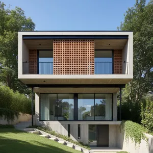 Sun-Screened Concrete Overlook