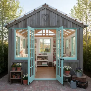 Mint-Trim Heart Gable Haven