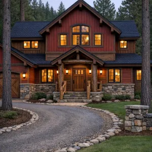 Evergreen Hideaway In Cedar Red