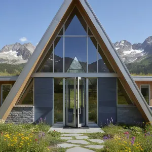 A-Frame Vista: The Stone and Glass Spectacle
