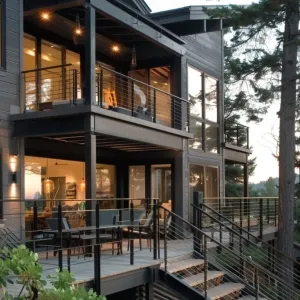 Dark Grey Stair Railings