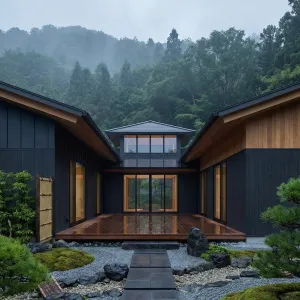 Raingarden Cedar Courtyard Retreat