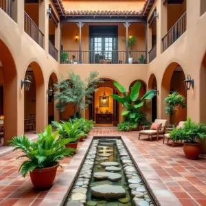 Tropical Paradise with a Pebble Stream