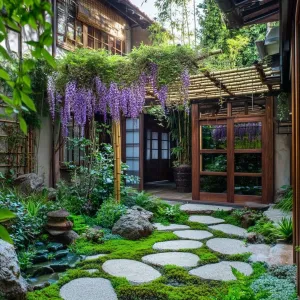 Wisteria Wonderland: A Courtyard Escape
