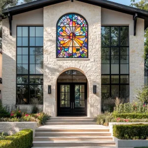 Stained Glass Grandeur: A Splash of Colorful Elegance