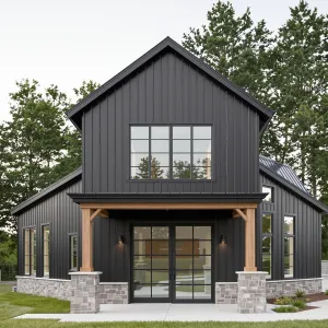 Charcoal Chic: The Barnhouse with a Workshop Surprise
