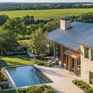 Farmhouse Fantasia: A Poolside Daydream