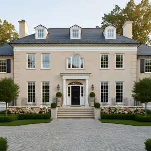 Sandstone Regency With Garden Formality