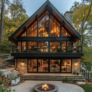 Glass-Fronted Woodland Retreat