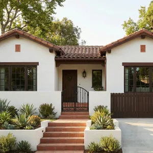 Terracotta Steps Garden Courtyard Casita