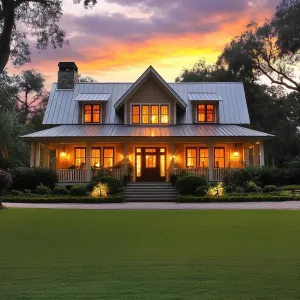 Sunset Serenade with Shimmering Shingles