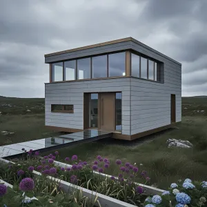 Modern Elegance Amidst Floral Dreams