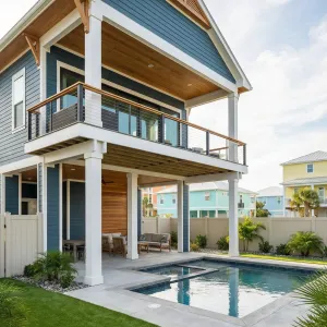 Blueboard Balcony Coastal Retreat