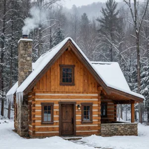 Snowbound Timber Hearthside Hideaway