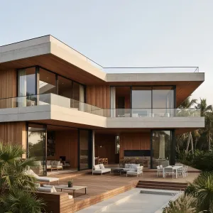 Sun-Sculpted Concrete Canopy Villa