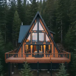 A-Frame Wonderland with a Deck to Impress