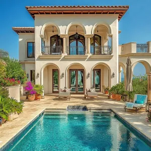 Arched Oasis: The Poolside Paradise Unveiled