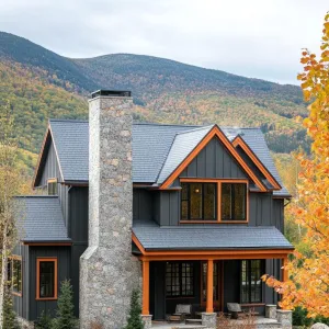 Autumn Hues at Altitude: A Mountain Home Delight