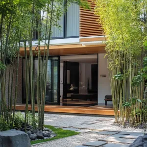 Zen Garden With Minimalist Landscaping