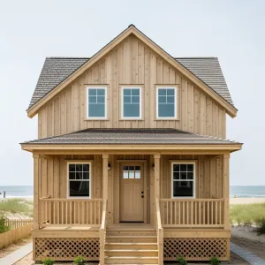 Coastal Charm in Pine Planks