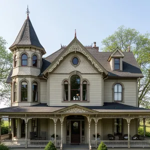 A Majestic Victorian Farmhouse with Charming Turret