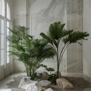 Marble Haven with a Green Heart