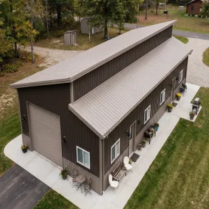 Sawtooth Shed-Home With Workshop Bay