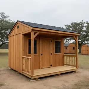 Homestead Porch-Gable Cabin Shed