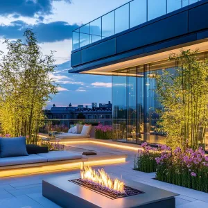 Rooftop Oasis with a Dash of Modern Marvel