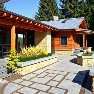 Vibrant Rancher with Geometric Pathway