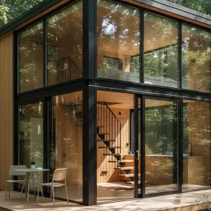 Glass Box Hideaway in the Trees