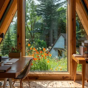 A-frame With Integrated Workspace