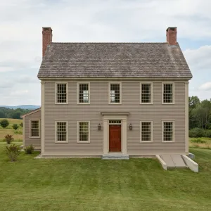 Pasture Taupe Colonial With Brick Twins