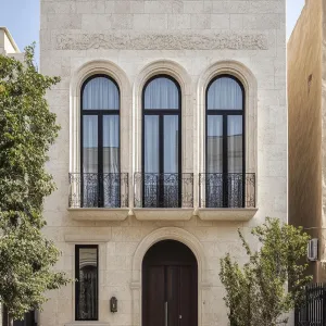 Modern Neoclassical Delight with Arched Elegance
