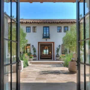 Multiple French Doors Opening to the Garden