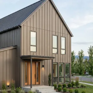 Bronze Clad Gable With Glassy Front